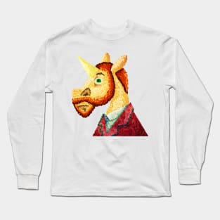 Pointillism Unicorn Long Sleeve T-Shirt